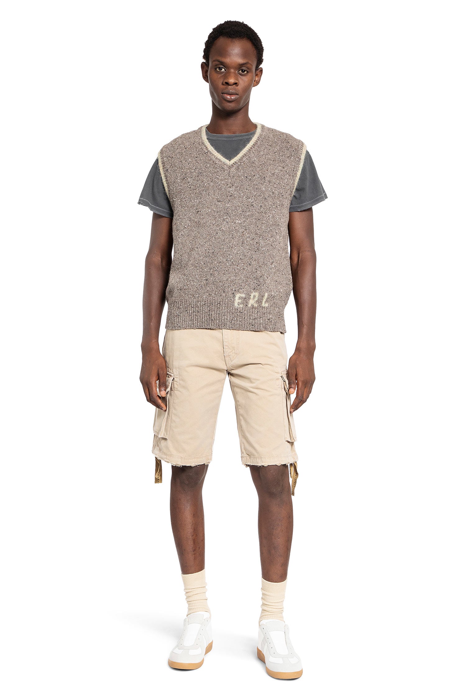 ERL MAN BEIGE SHORTS & SKIRTS