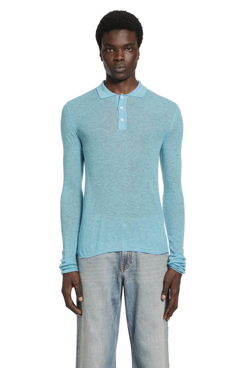 Unisex Overdyed Heather Knit polo