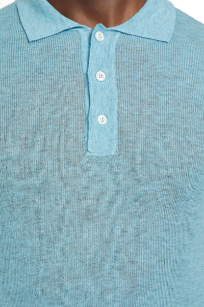 Unisex Overdyed Heather Knit polo