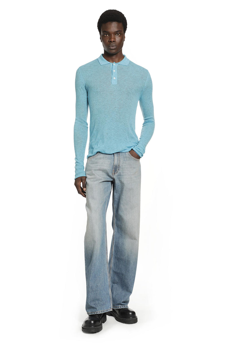 Unisex Overdyed Heather Knit polo