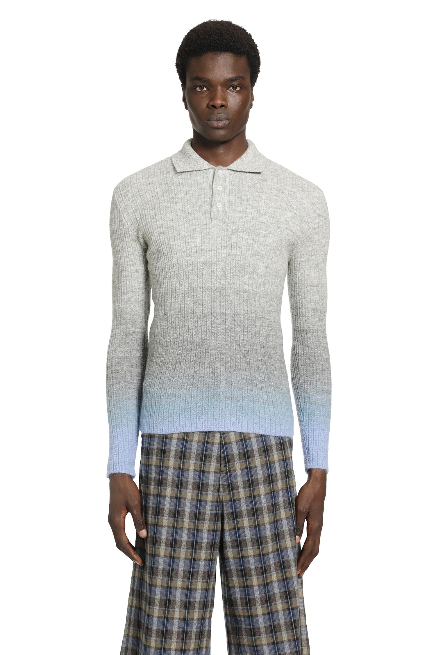 Unisex Thin Gradient Knit Polo