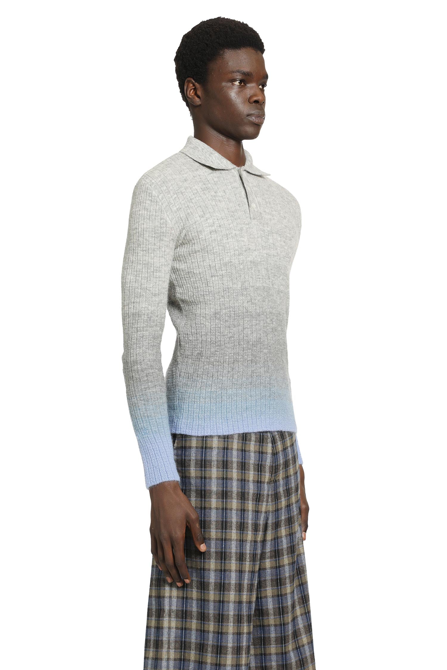 ERL Unisex Thin Gradient Knit Polo man