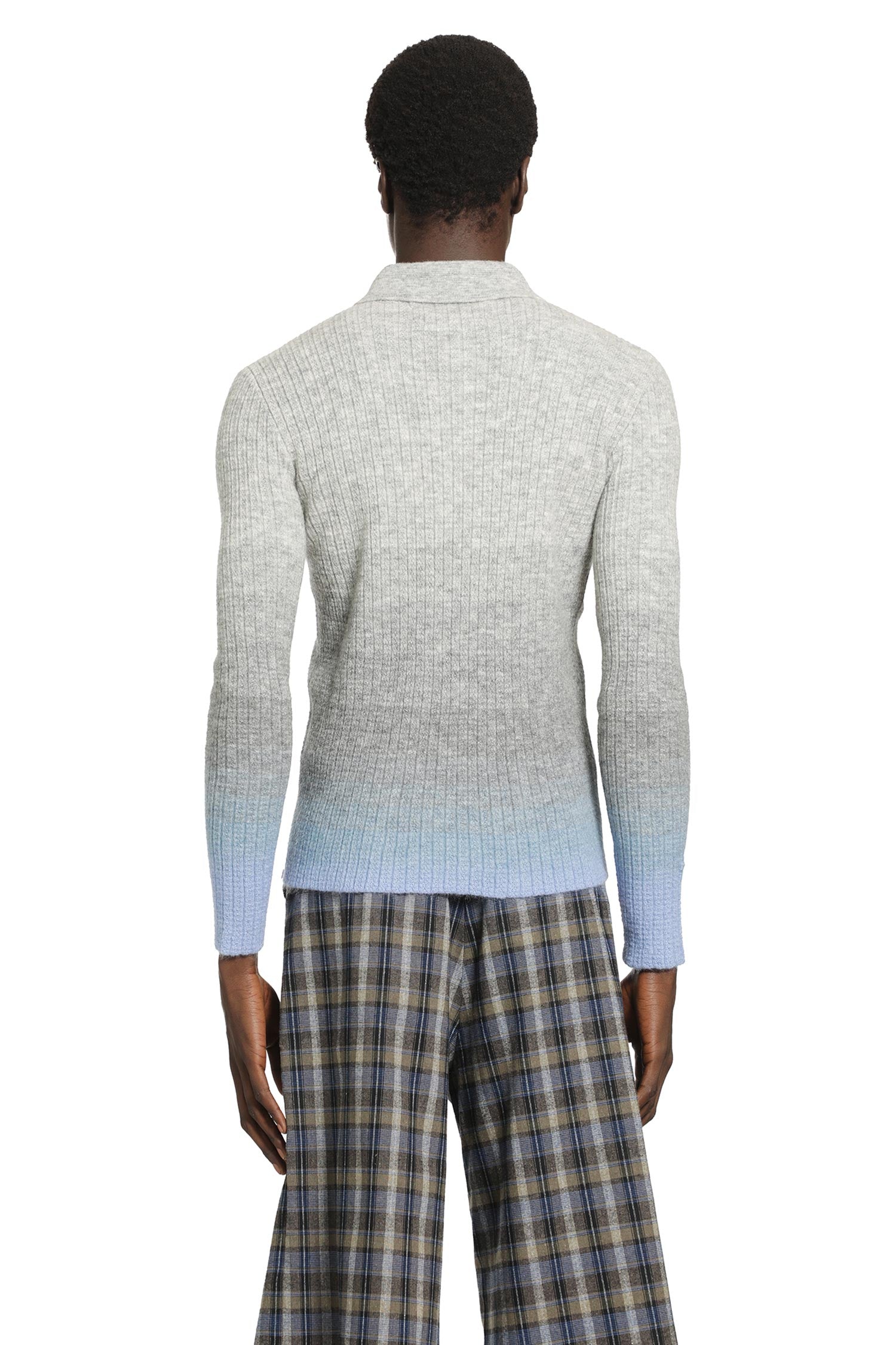 ERL Unisex Thin Gradient Knit Polo man