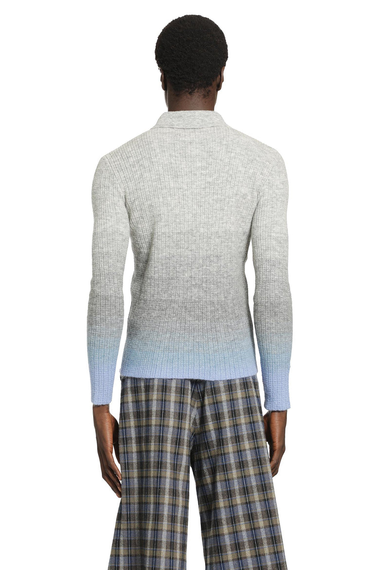 ERL Unisex Thin Gradient Knit Polo man