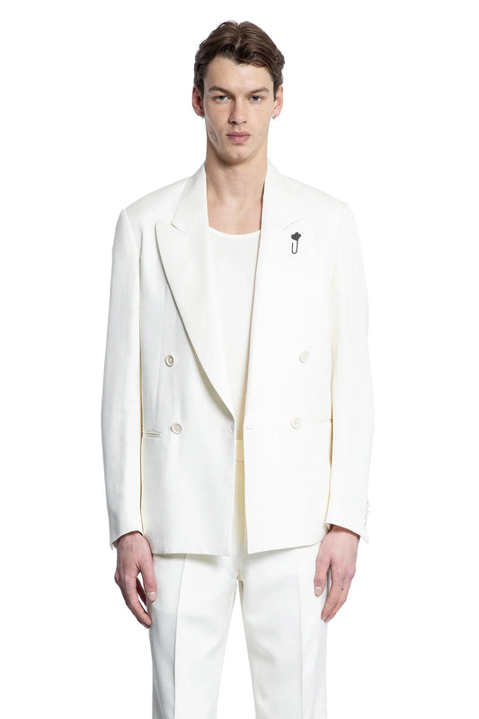 Viscose Twill Double-Breasted Blazer - Antonioli.eu