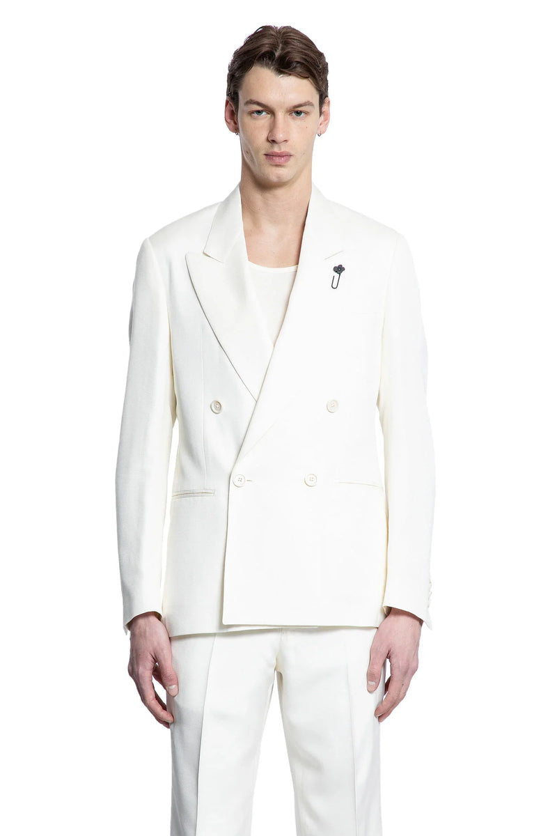 Viscose Twill Double-Breasted Blazer - Antonioli.eu