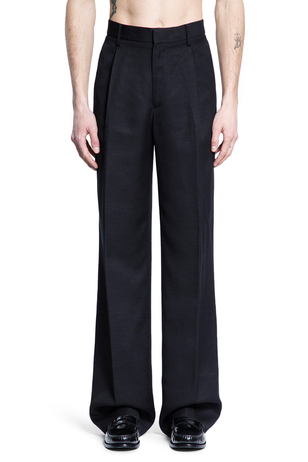 LARDINI MAN BLACK TROUSERS