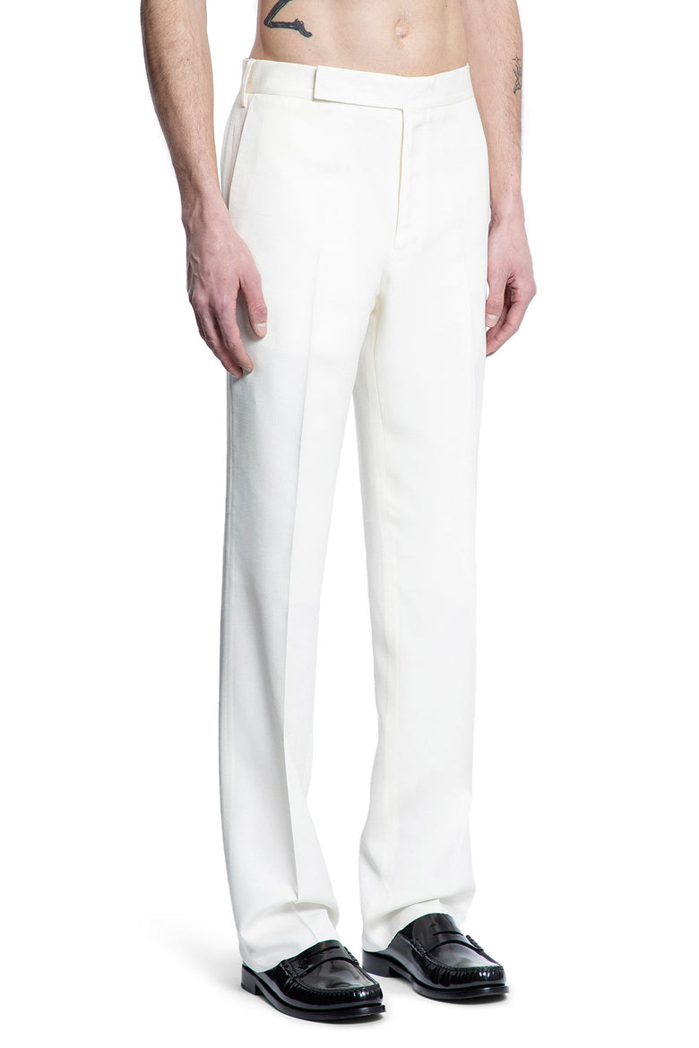 LARDINI MAN WHITE TROUSERS