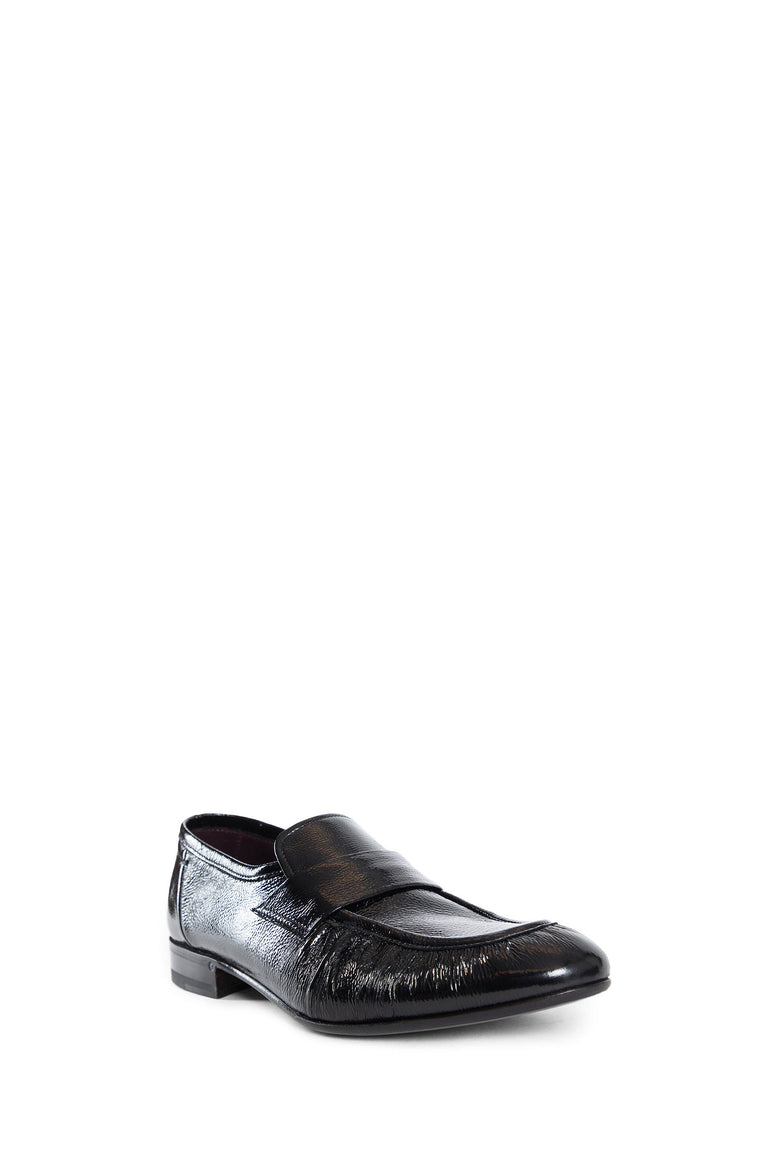 LARDINI MAN BLACK LOAFERS & FLATS