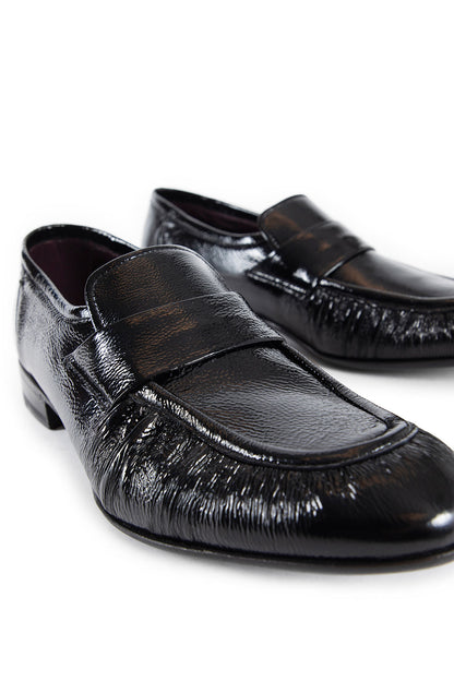 LARDINI MAN BLACK LOAFERS & FLATS