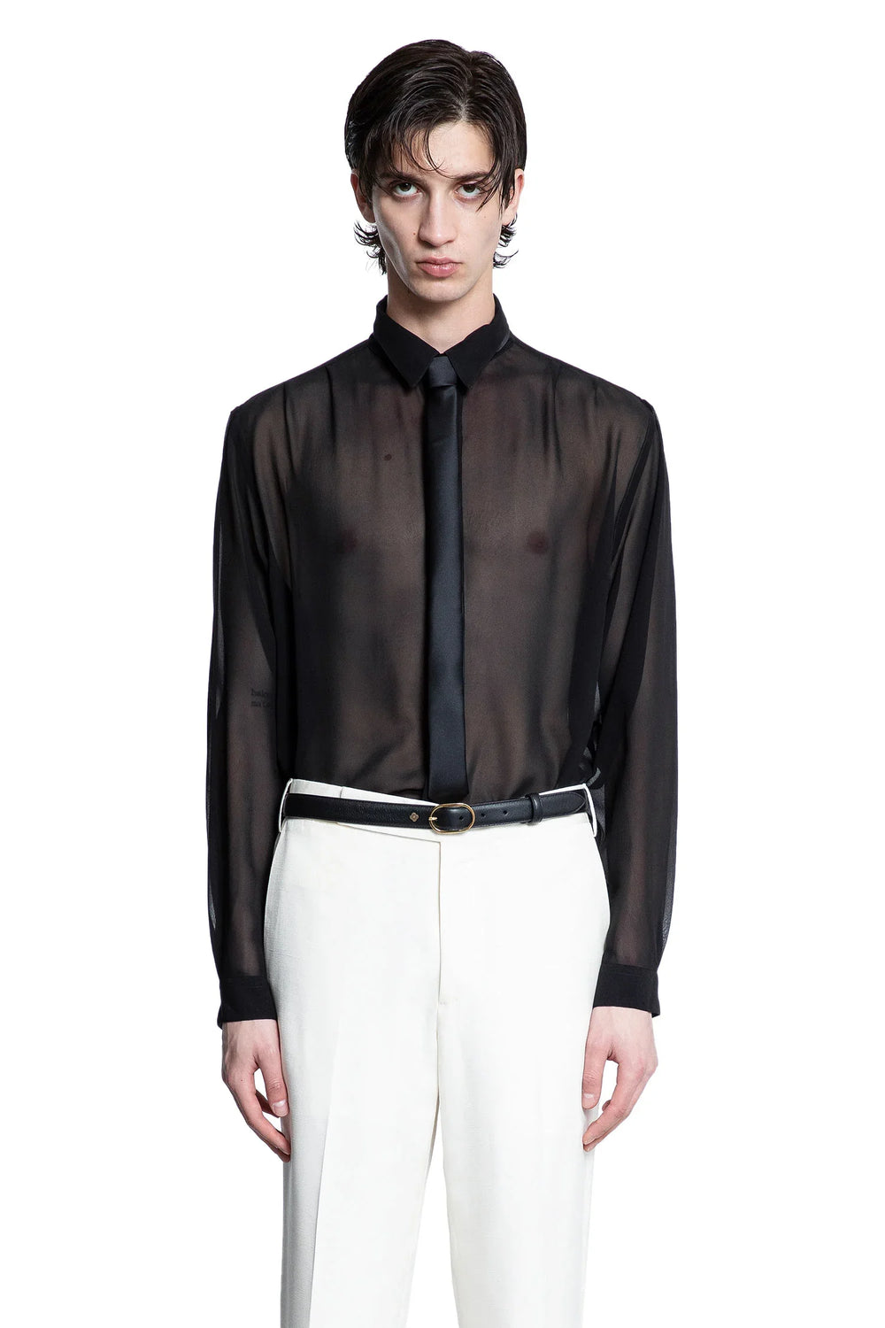Silk Chiffon Long Sleeve Shirt - Antonioli.eu