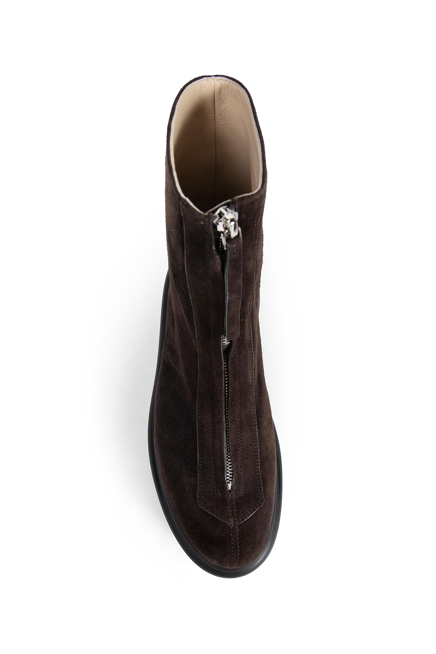 Zipped Boot in Suede