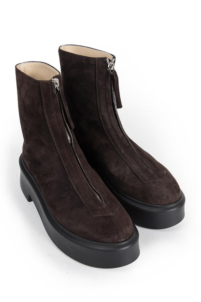 Zipped Boot in Suede
