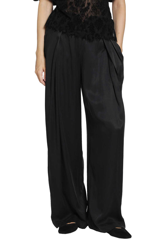 Georgina Cupro Pleated Trousers