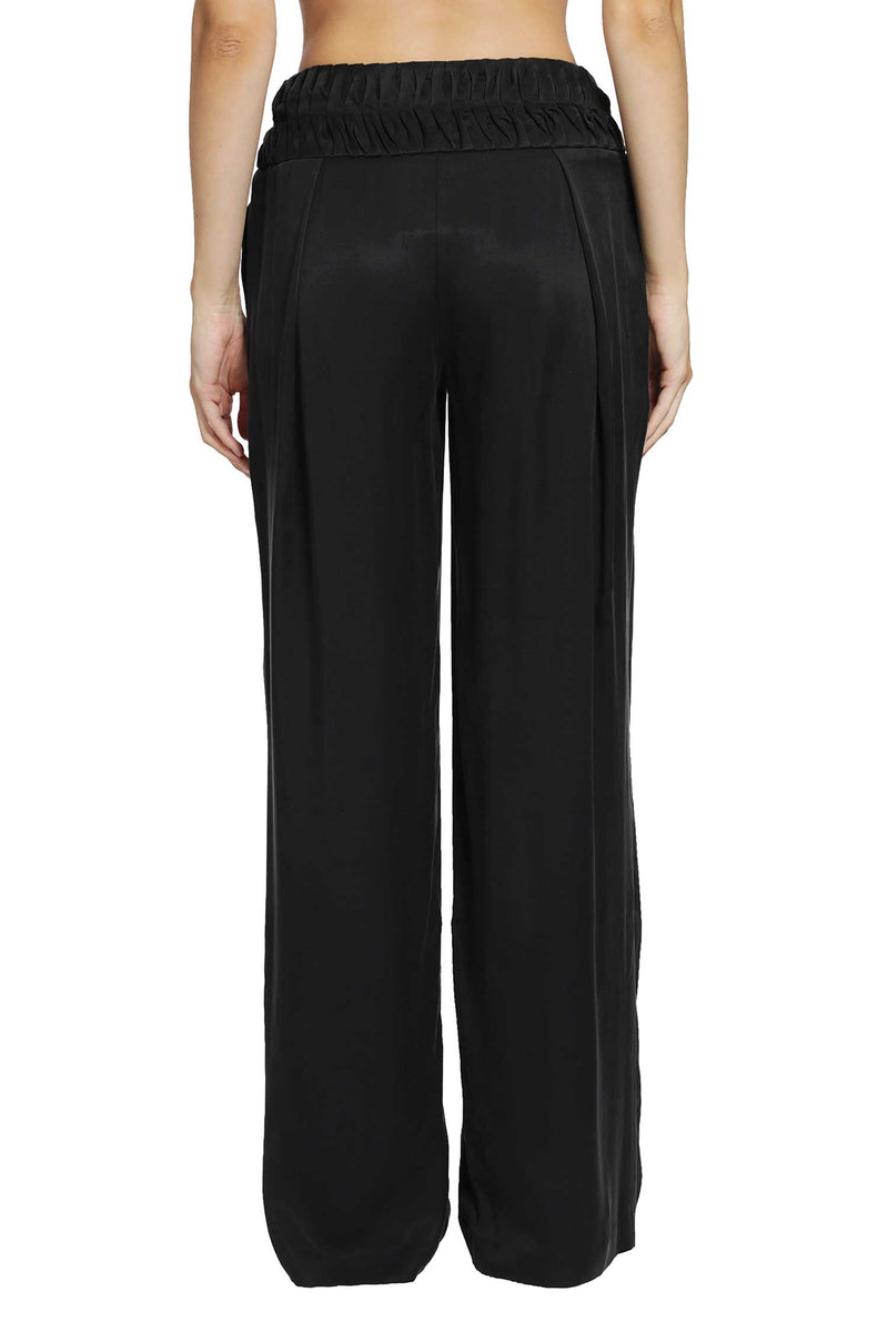 PAULINE DUJANCOURT Georgina Cupro Pleated Trousers woman