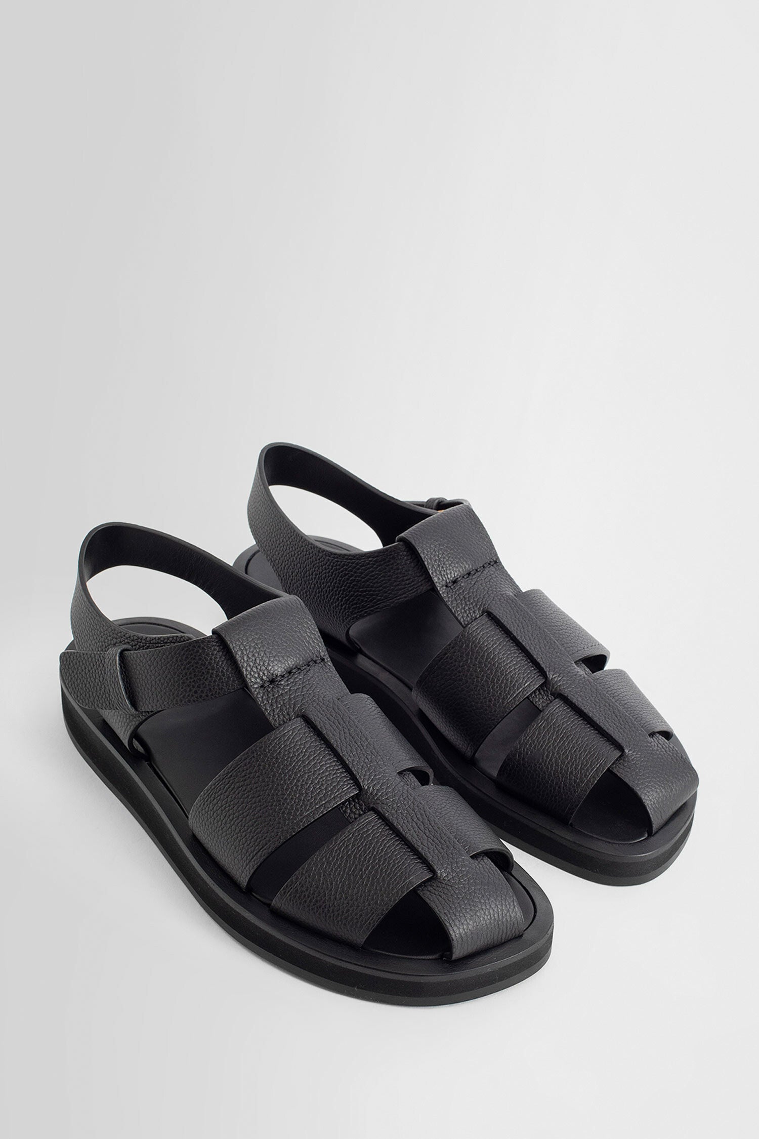 THE ROW WOMAN BLACK SANDALS & SLIDES