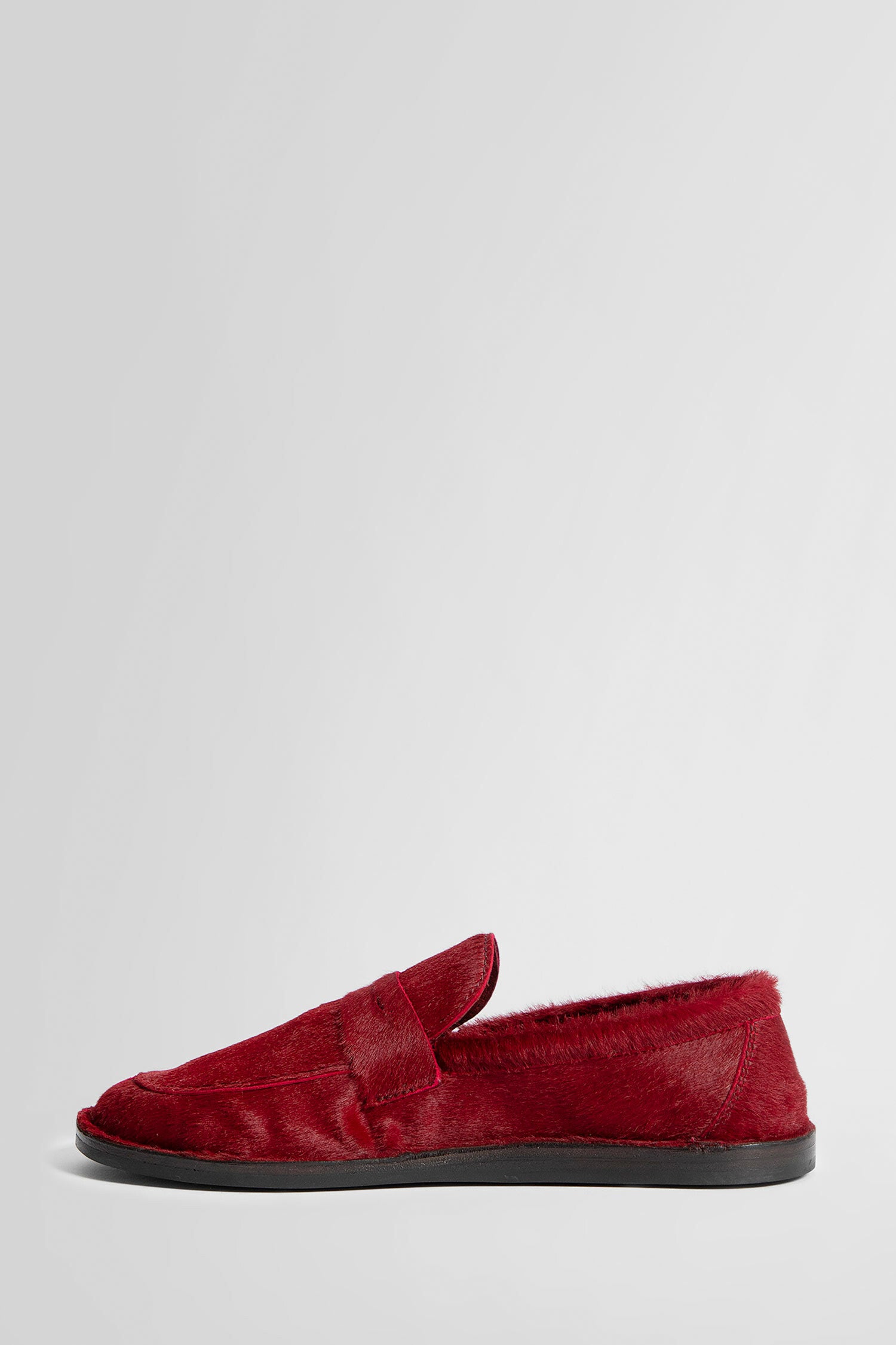 THE ROW WOMAN RED LOAFERS