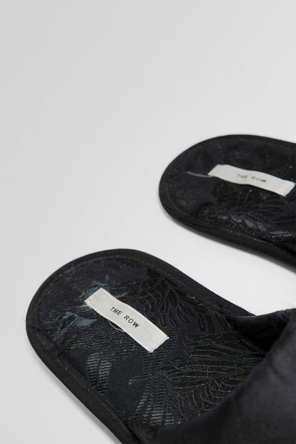 THE ROW WOMAN BLACK SANDALS & SLIDES