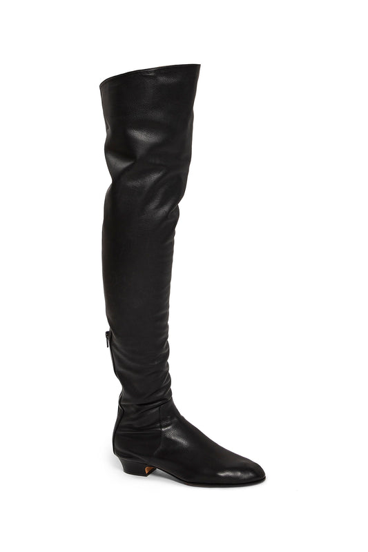 THE ROW WOMAN BLACK BOOTS