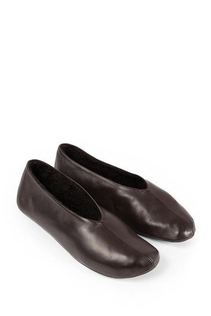 Stella Slippers in Leather and Shearling