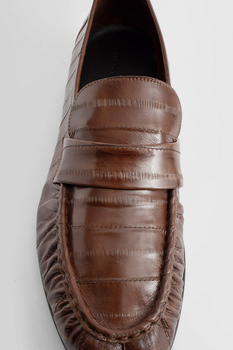 THE ROW MAN BROWN LOAFERS