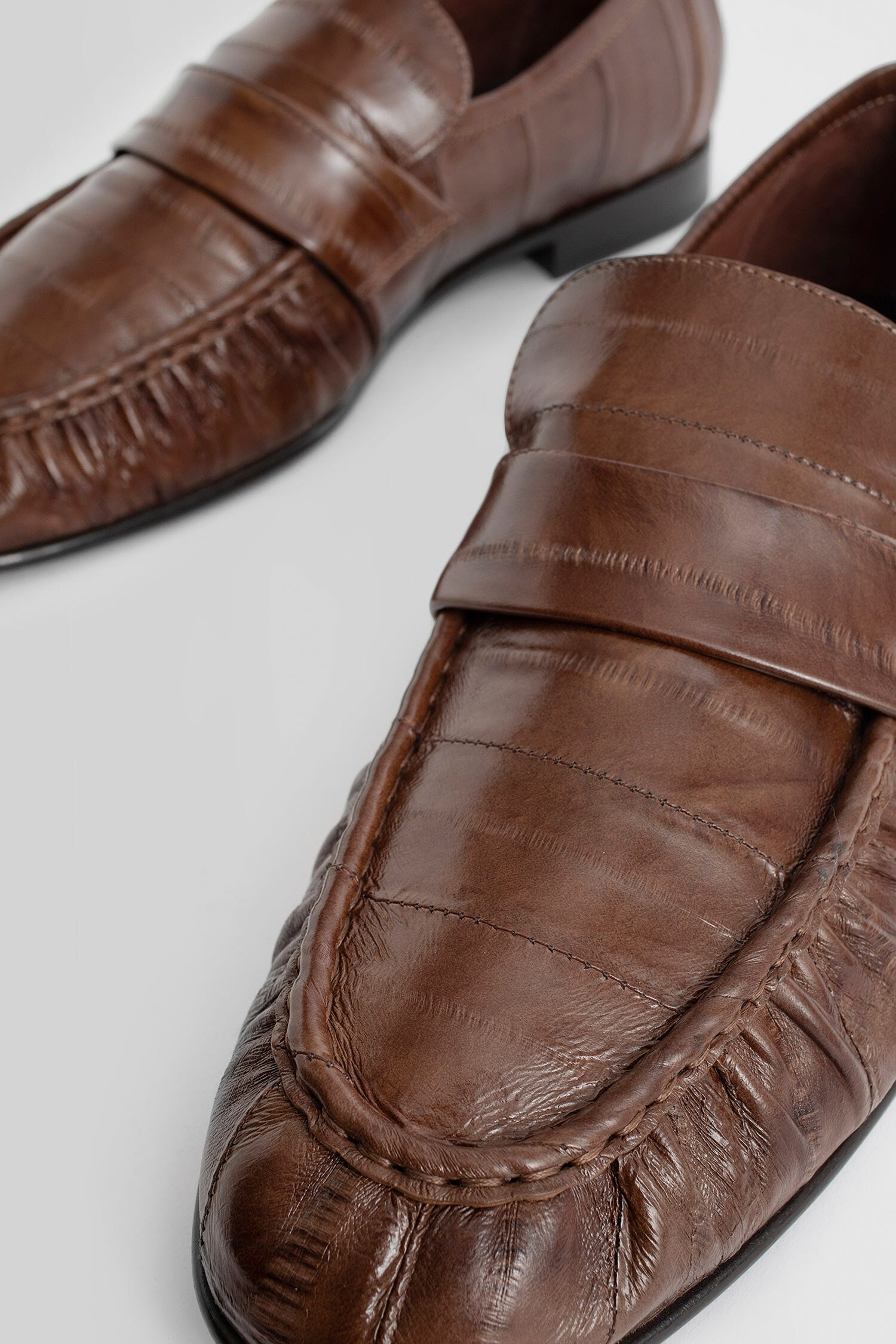 THE ROW MAN BROWN LOAFERS