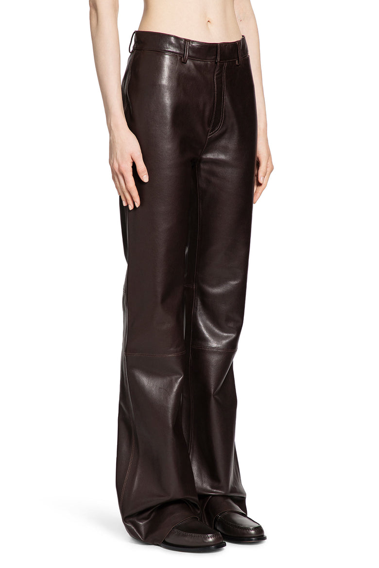 PETAR PETROV WOMAN BROWN TROUSERS
