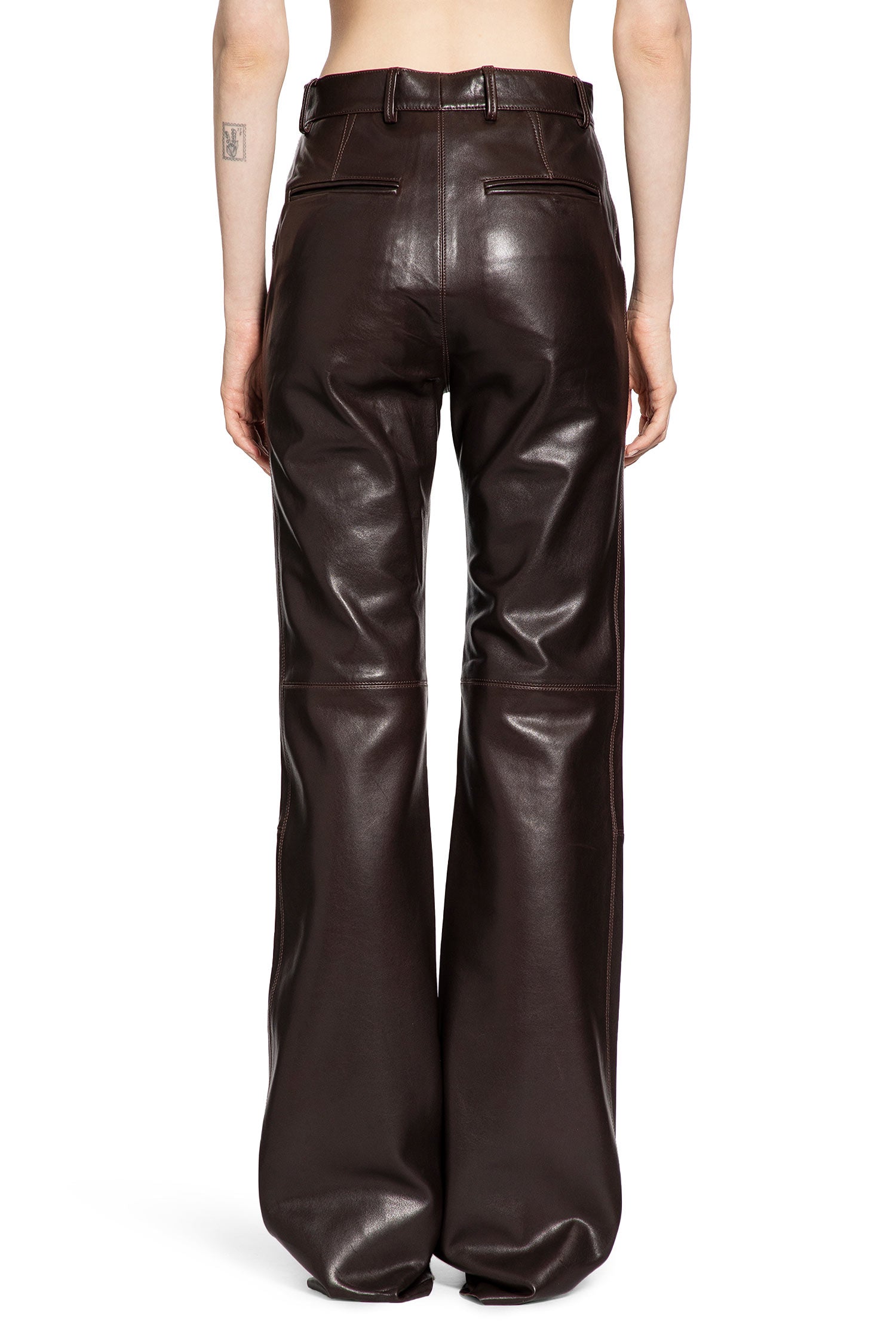 PETAR PETROV WOMAN BROWN TROUSERS