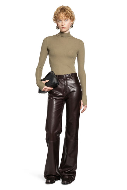 PETAR PETROV WOMAN BROWN TROUSERS
