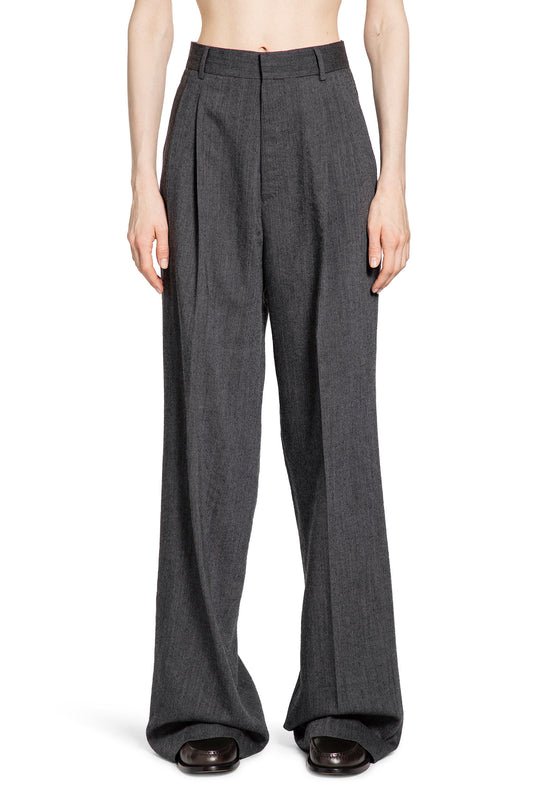 PETAR PETROV WOMAN GREY TROUSERS