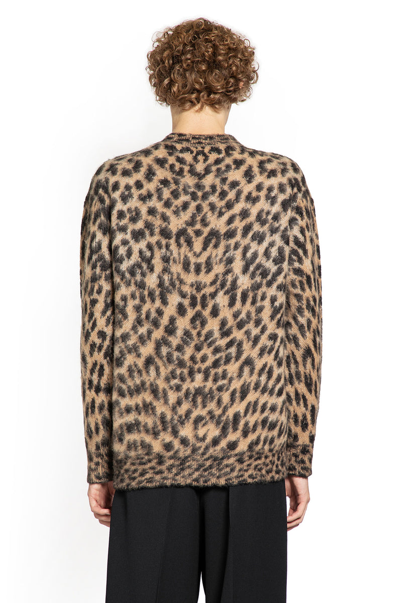Brushed Alpaca Wool Leopard Sweater