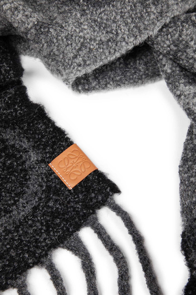 LOEWE Anagram scarf in alpaca and wool woman