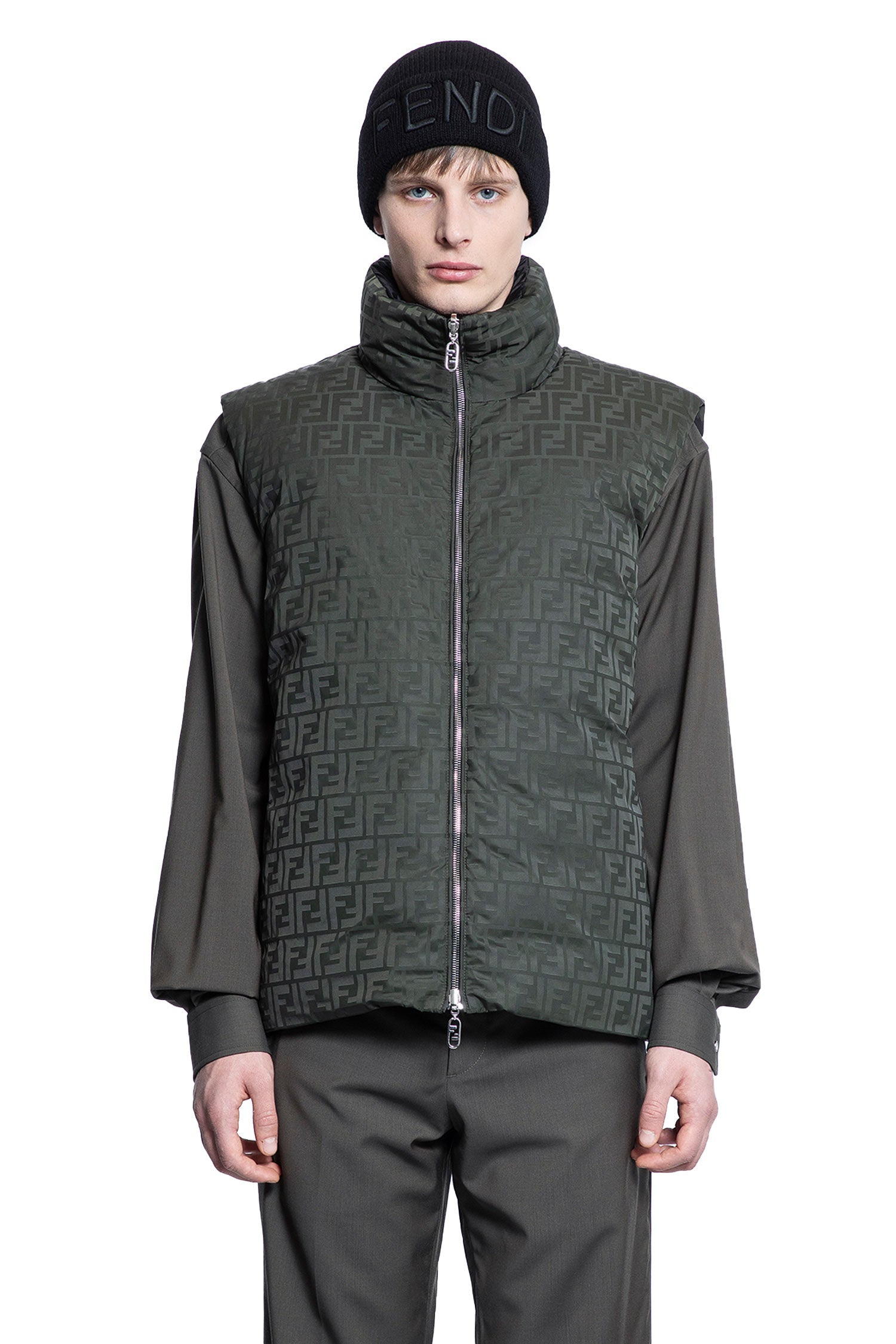 FENDI MAN GREEN VESTS