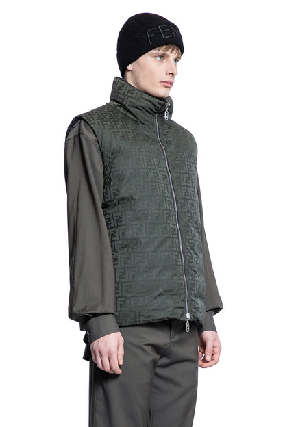 FENDI MAN GREEN VESTS