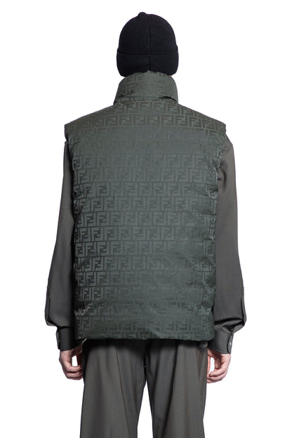 FENDI MAN GREEN VESTS