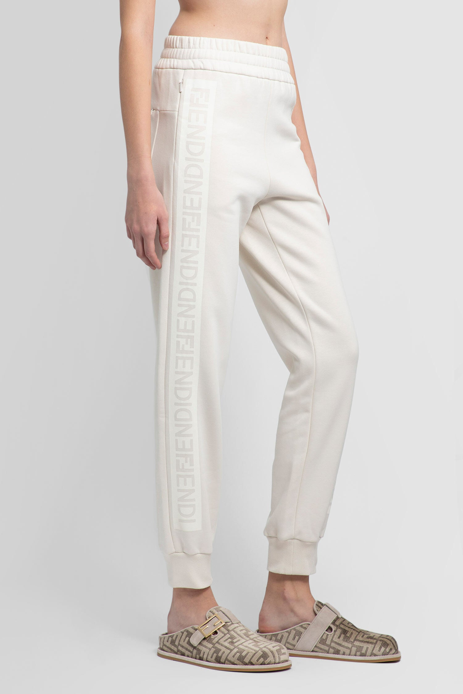 Fendi cheap white trousers