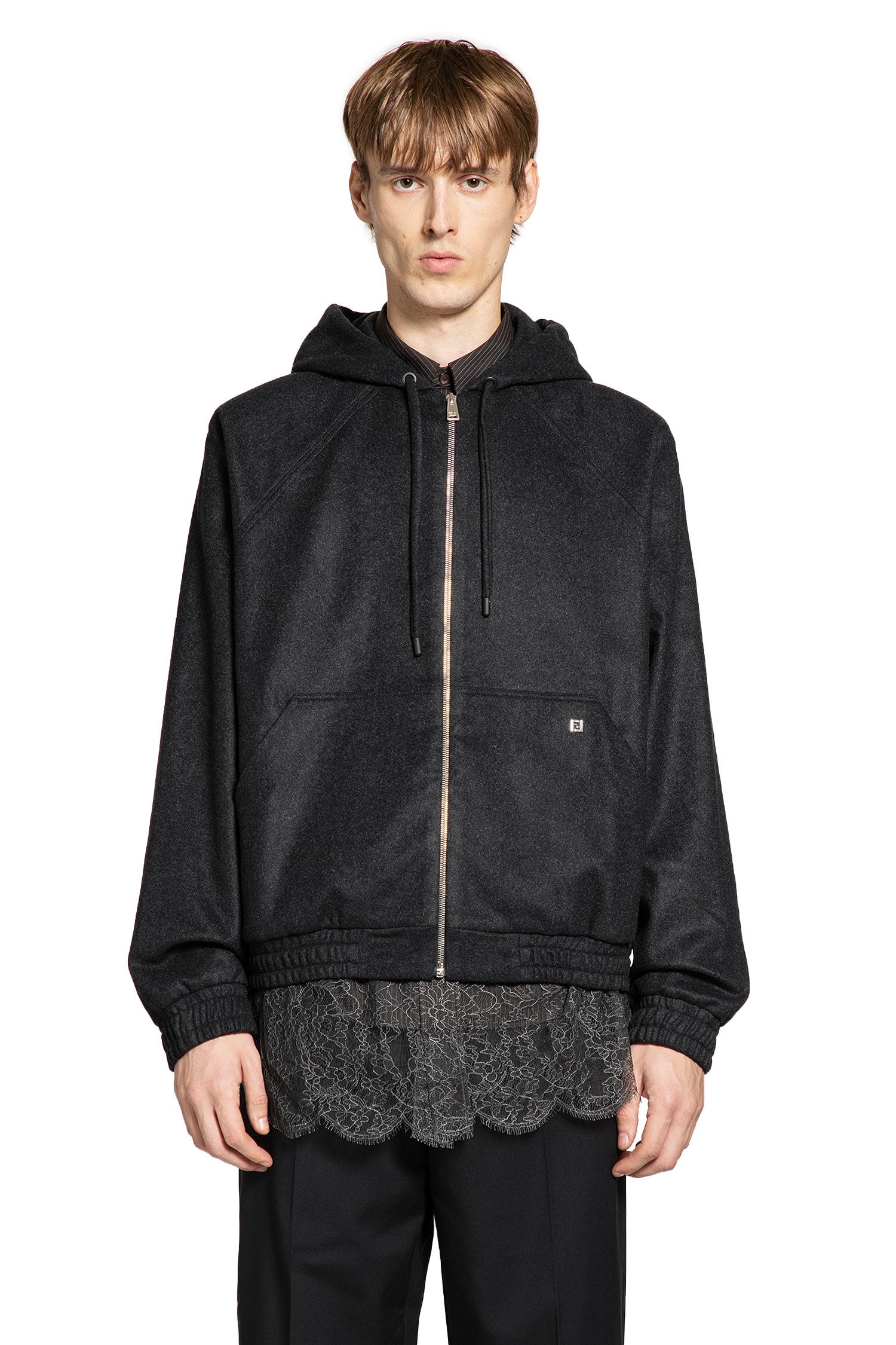 Cashmere Zip-Up Hoodie