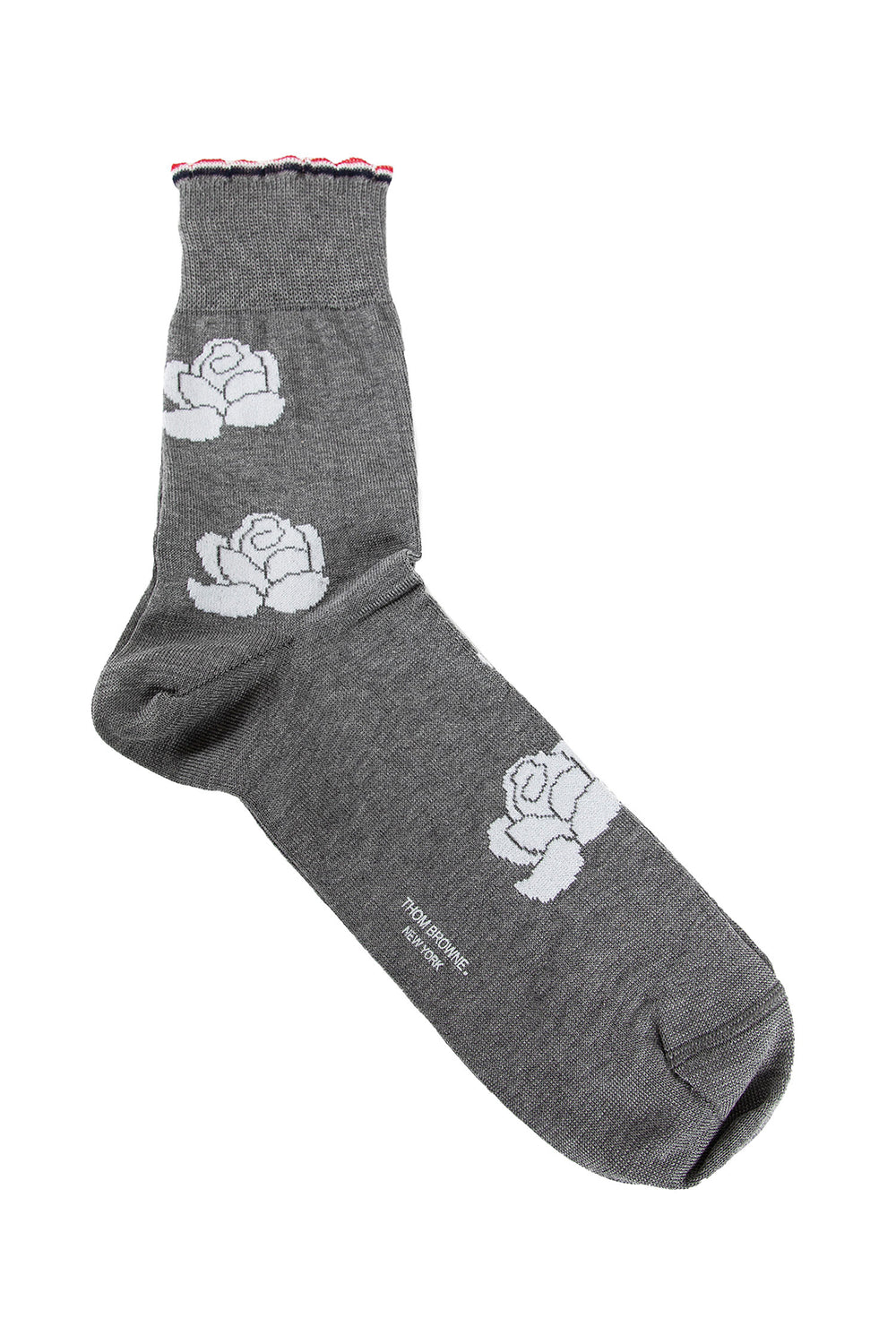 THOM BROWNE WOMAN GREY SOCKS