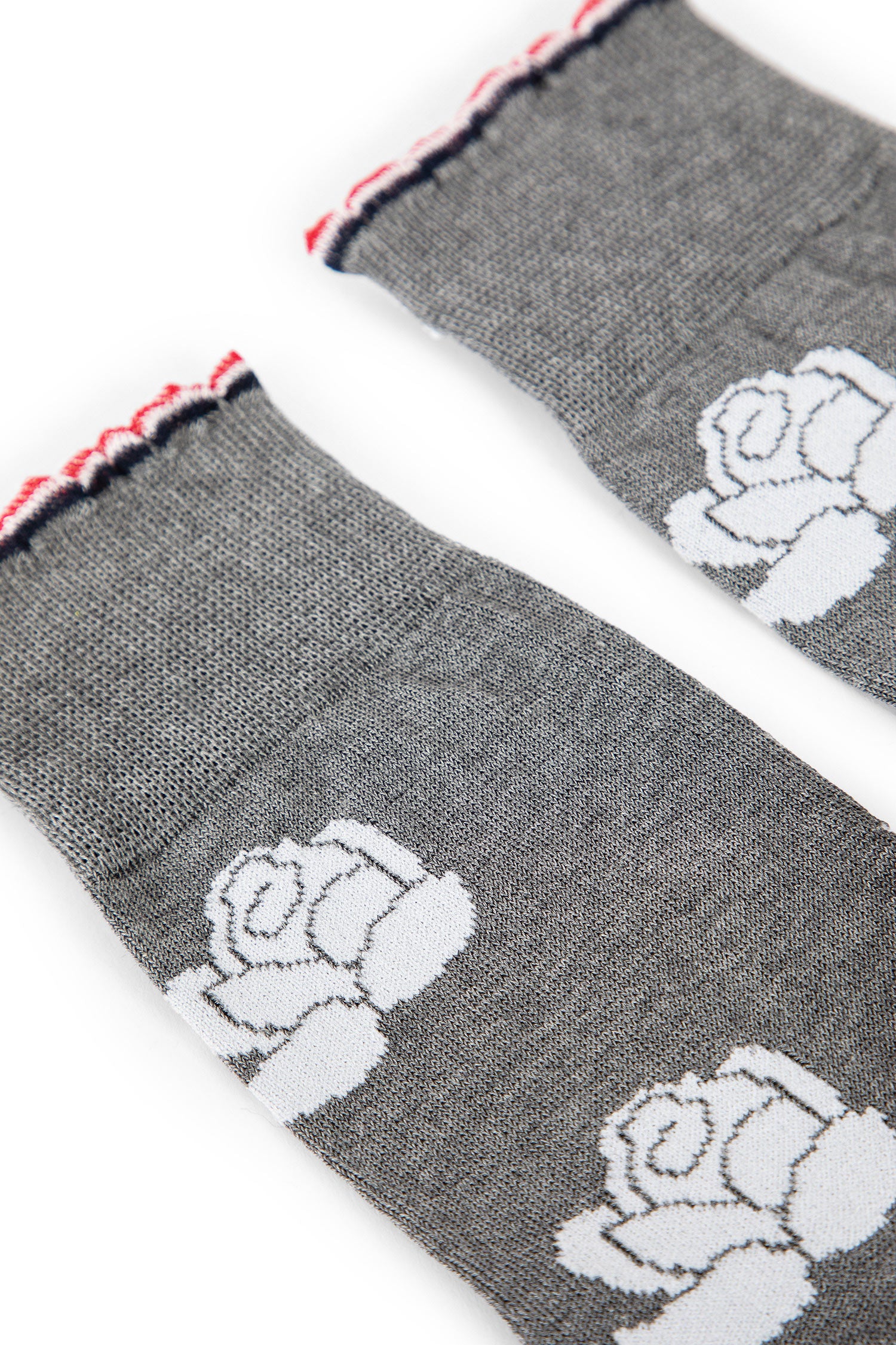 THOM BROWNE WOMAN GREY SOCKS