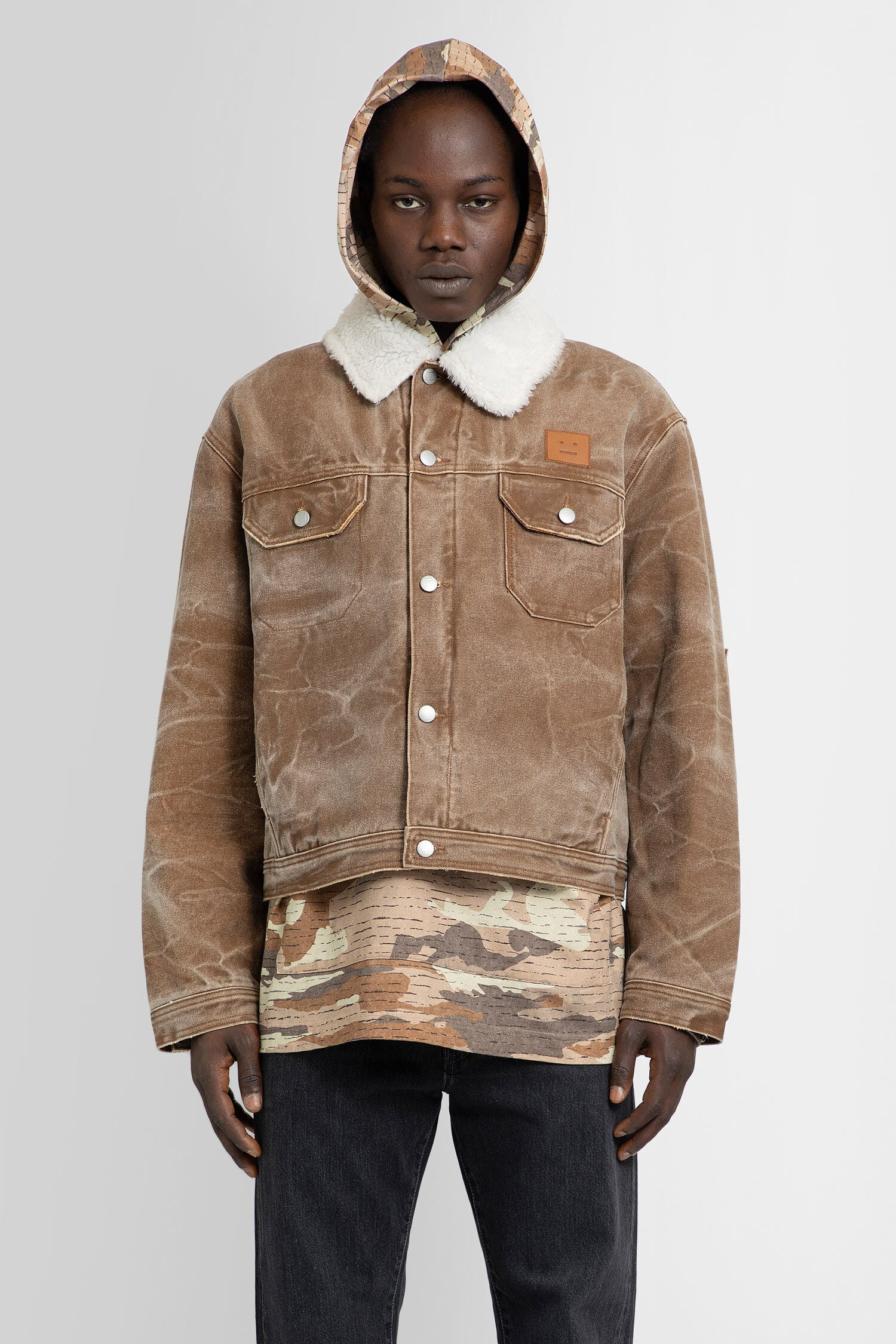 ACNE STUDIOS MAN BROWN JACKETS