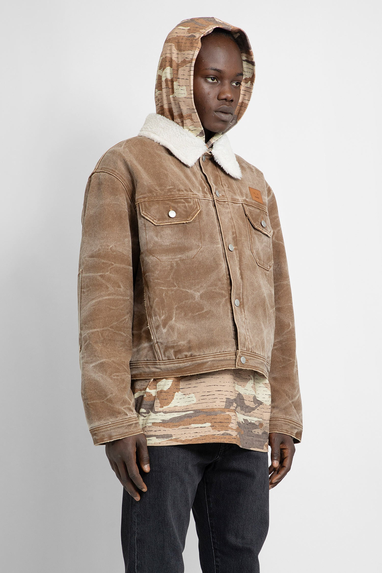 ACNE STUDIOS MAN BROWN JACKETS