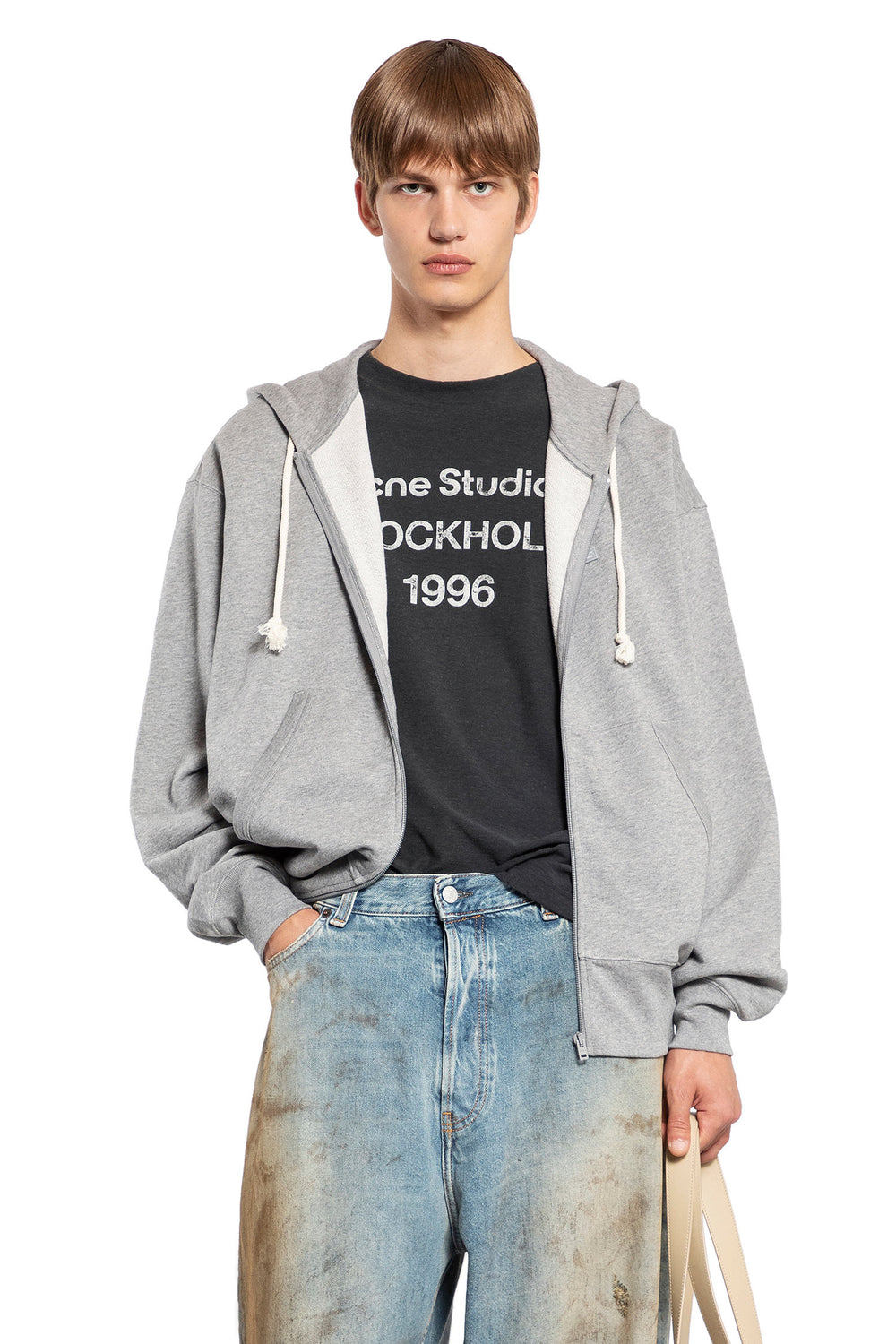 ACNE STUDIOS MAN GREY SWEATSHIRTS