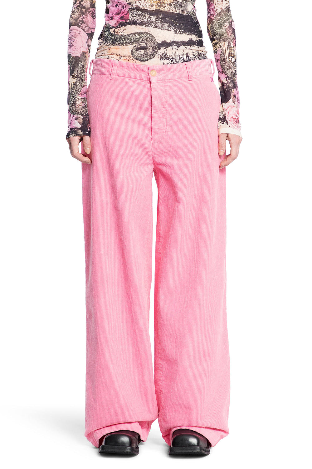 ACNE STUDIOS WOMAN PINK TROUSERS