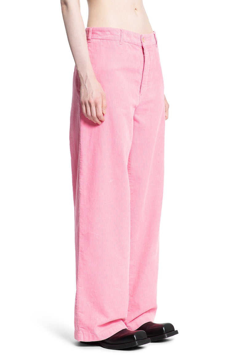 ACNE STUDIOS WOMAN PINK TROUSERS