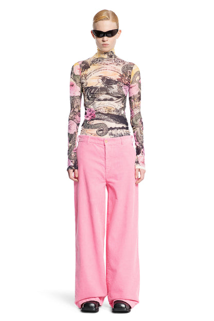 ACNE STUDIOS WOMAN PINK TROUSERS