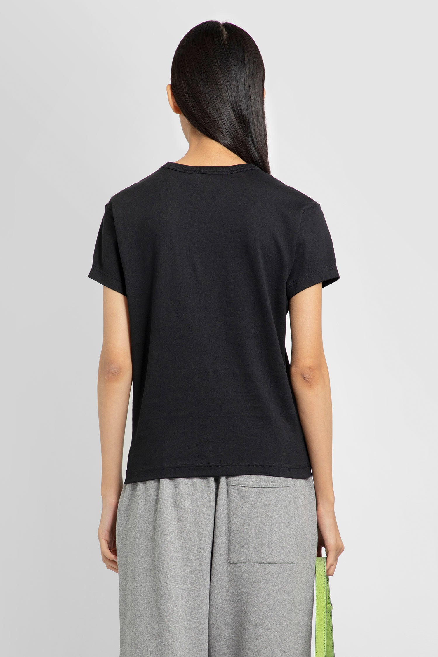 ACNE STUDIOS WOMAN BLACK T-SHIRTS