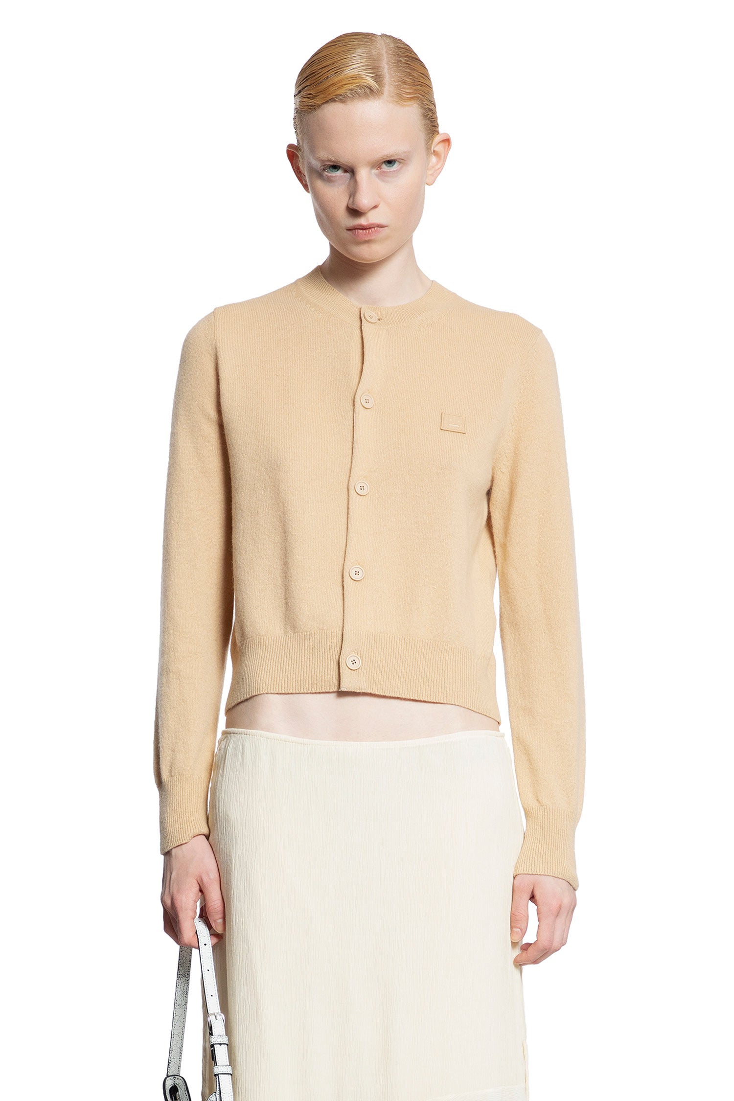 ACNE STUDIOS WOMAN BEIGE KNITWEAR