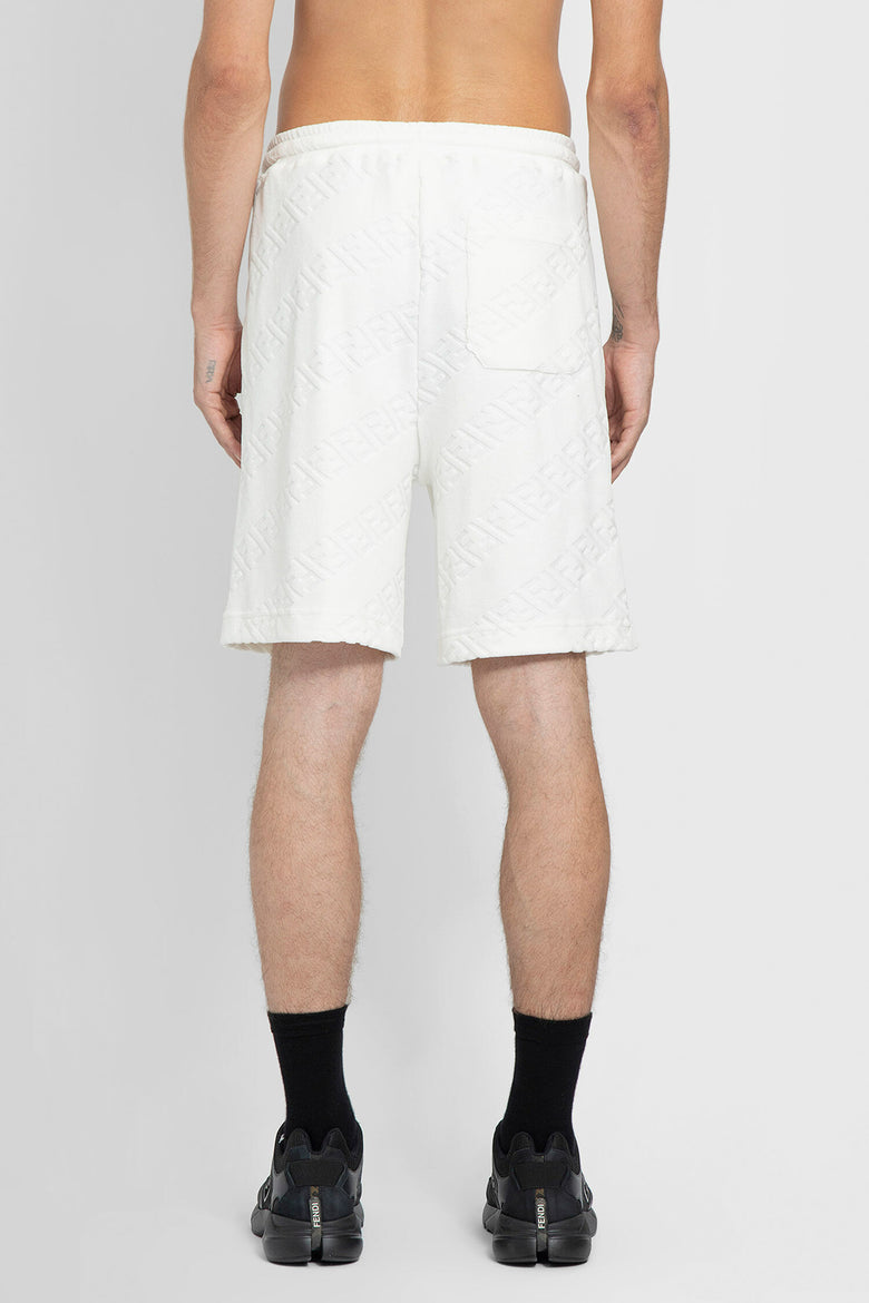 FENDI FENDI UNISEX WHITE SHORTS man