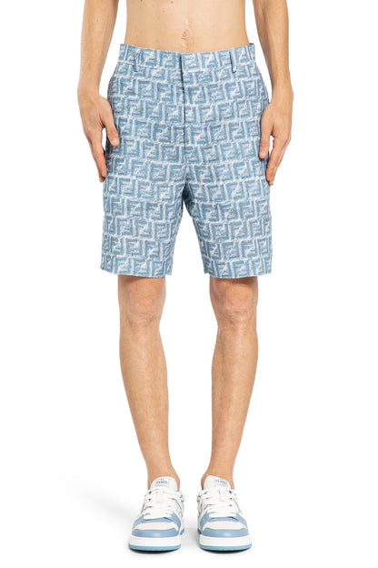 FENDI MAN BLUE SHORTS & SKIRTS