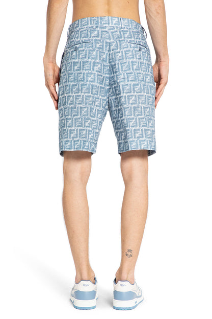 FENDI MAN BLUE SHORTS & SKIRTS